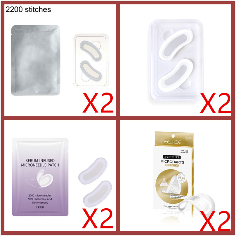 Microneedle Patch Eye - แผ่นมาส์กใต้ตาไมโครนีดเดิล 2 คู่ ลดเลือนริ้วรอย บำรุงผิวรอบดวงตา ลดรอยคล้ำ