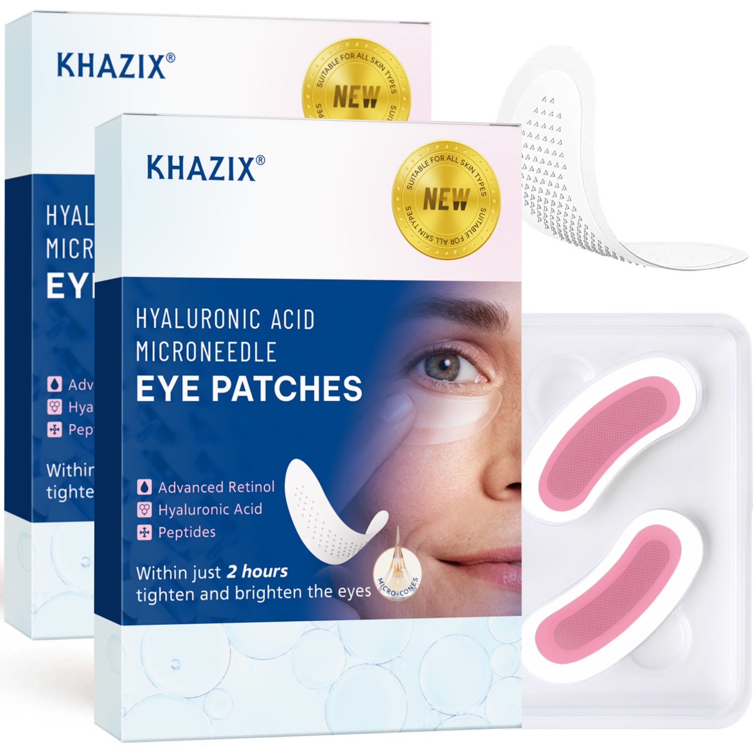 แผ่นแปะใต้ตาเรตินอลไมโครนีดเดิ - Microneedle Patch Eye บทวิจารณ์และราคา