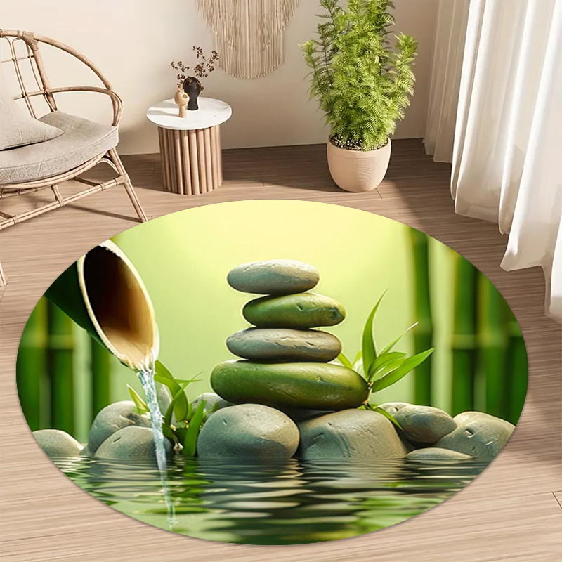 พรมกลมลายไม้ไผ่เซน พร้อมลวดลาย - Wellness Spa With Hotel บทวิจารณ์และราคา