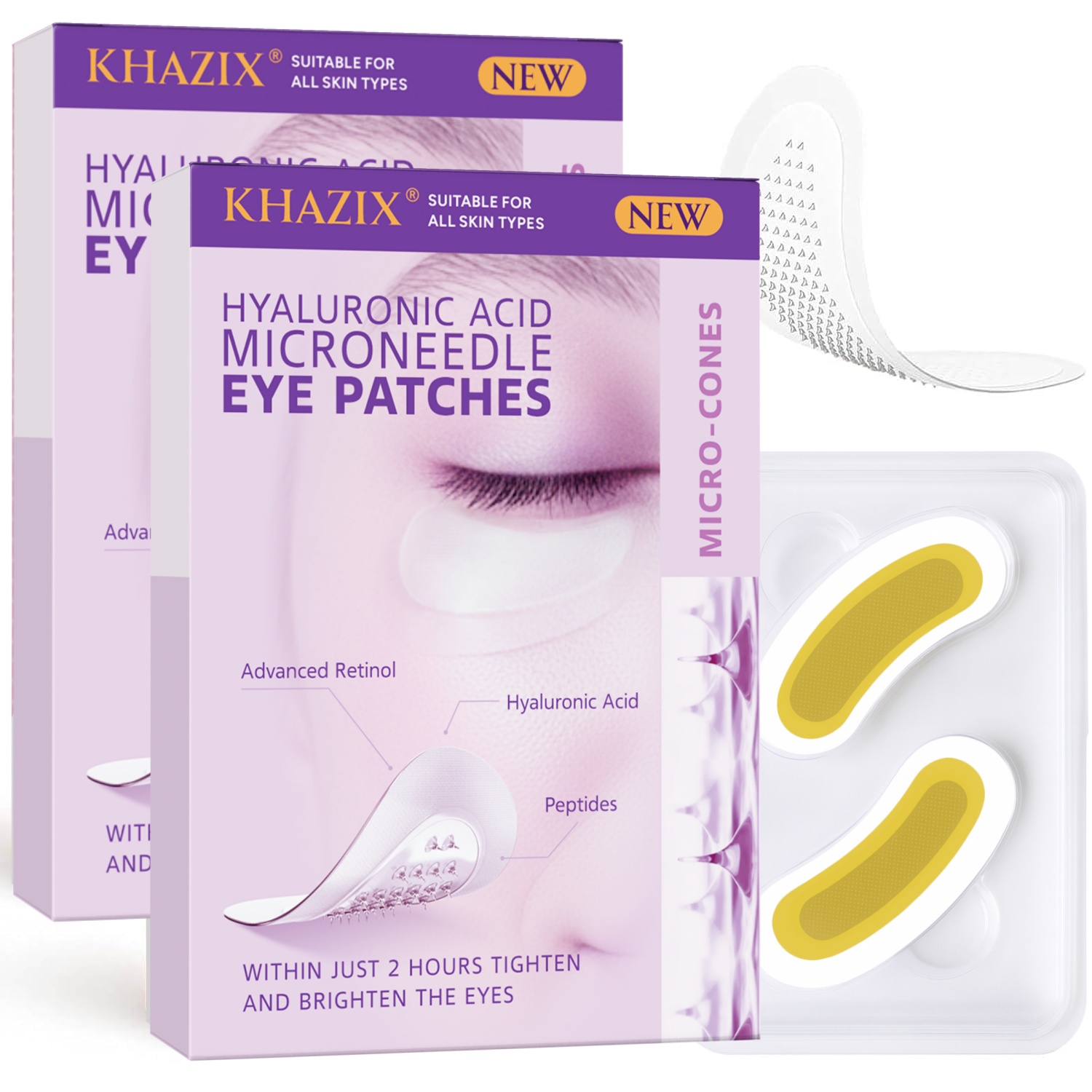 แผ่นแปะใต้ตาเรตินอลไมโครนีดเดิ - Microneedle Patch Eye บทวิจารณ์และราคา