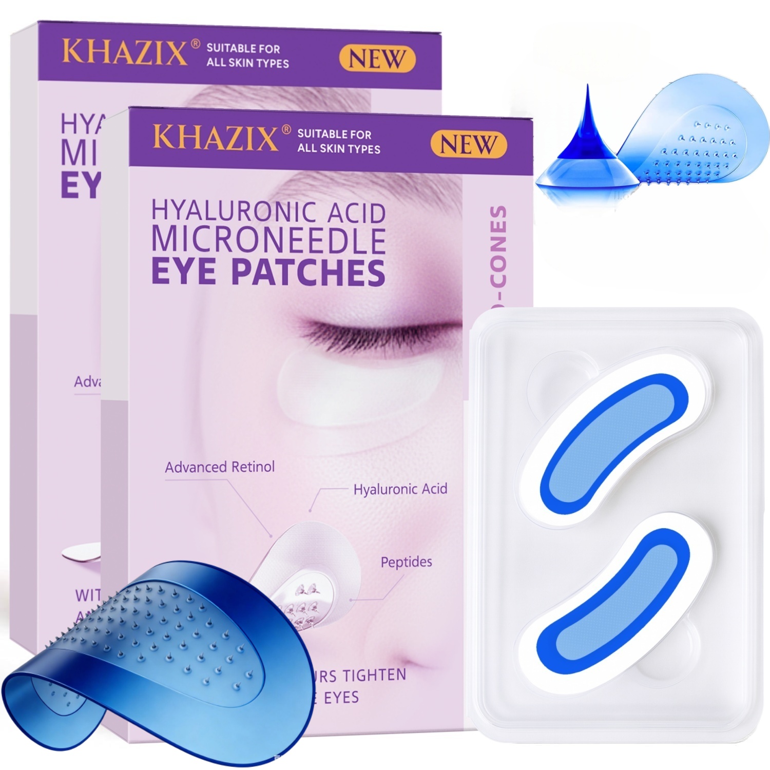 แผ่นแปะใต้ตาเรตินอลไมโครนีดเดิ - Microneedle Patch Eye บทวิจารณ์และราคา