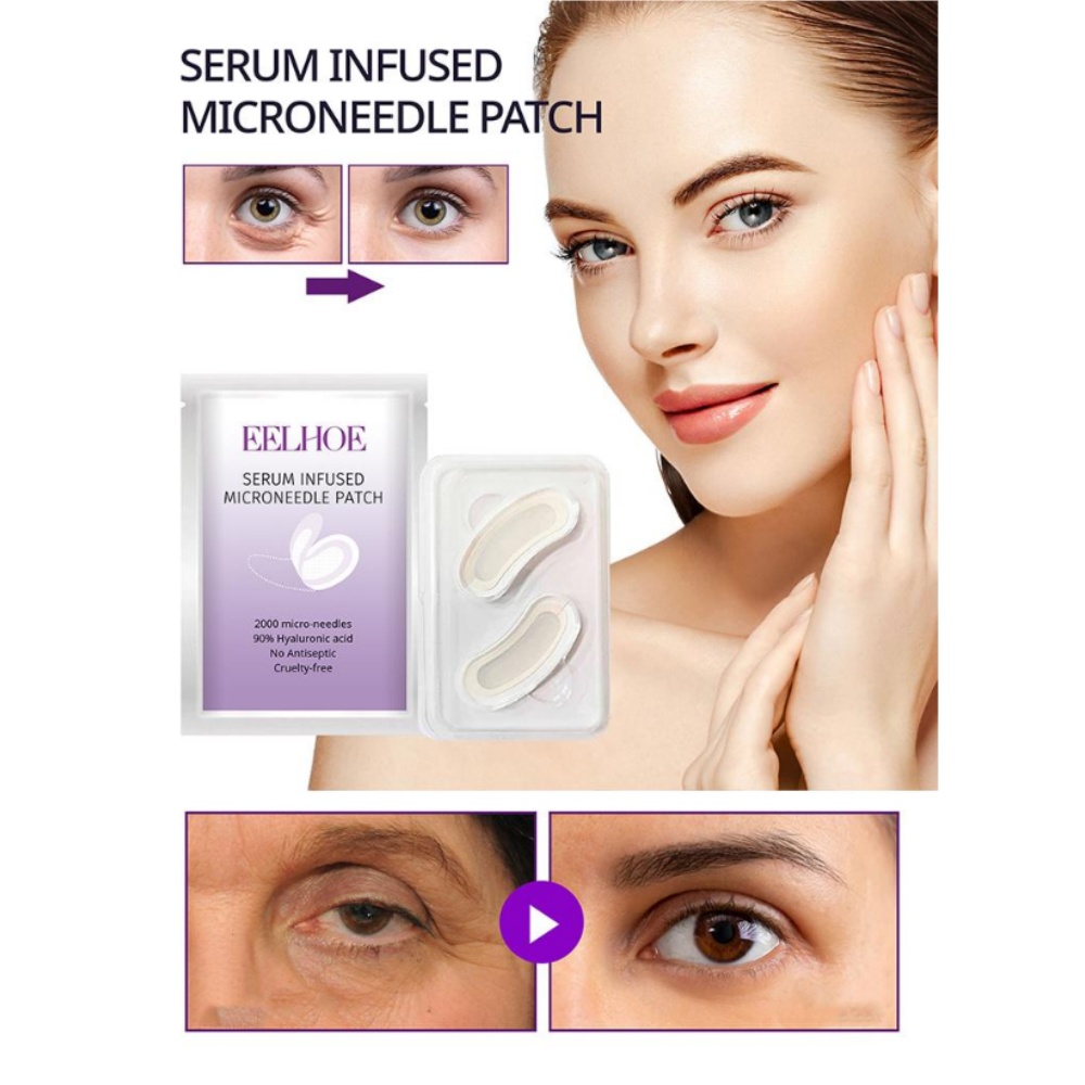 แผ่นมาส์กใต้ตาไมโครนีดเดิล ยกก - Microneedle Patch Eye บทวิจารณ์และราคา